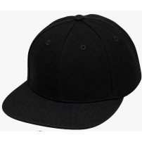 Gorra plana negra personalizable con logo | Sublimartia