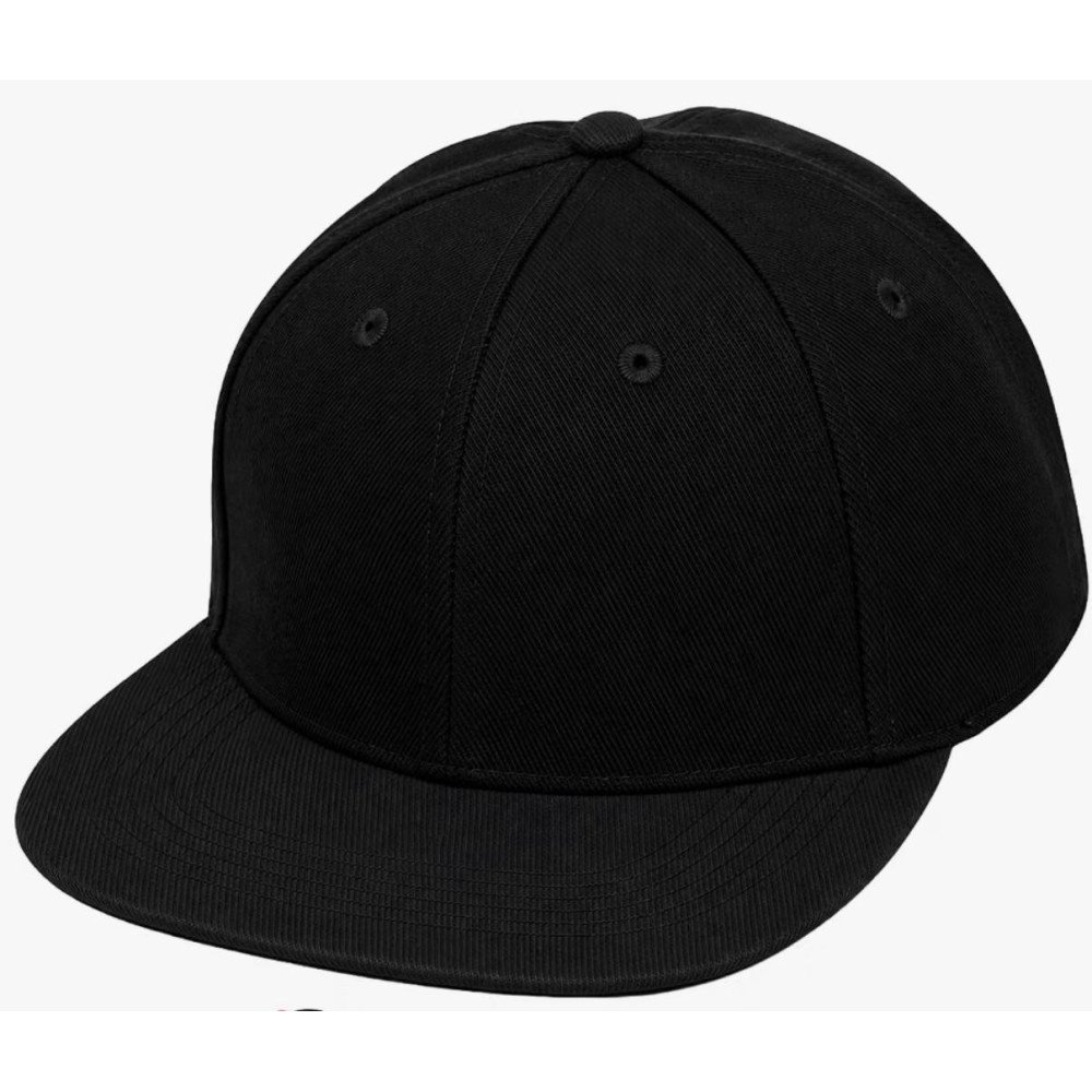 Gorra plana negra personalizable con logo | Sublimartia