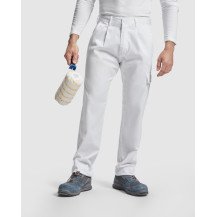 Pantalón blanco Roly Pintor PA9102 | Sublimartia