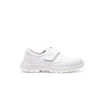 Zapatos de trabajo Roly Opal ZL8393 blancos con velcro