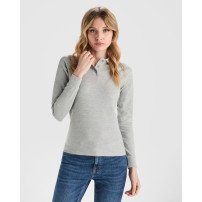 Polo Estrella manga larga mujer Roly | DTF Sublimartia