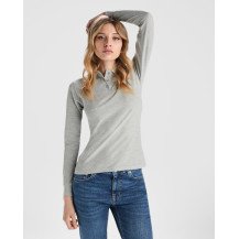 Polo Estrella manga larga mujer Roly | DTF Sublimartia
