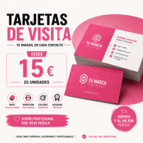Tarjeta de visita 350gr - 85x55mm