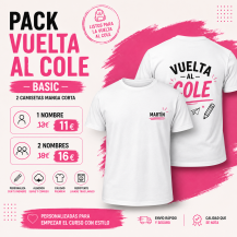 Pack Vuelta - BASIC - 2 camisetas manga corta