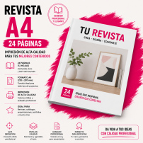 Revista A4 -24 Paginas - (25 unidades)