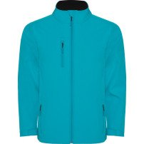 Chaqueta softshell Roly Nebraska SS6436 aguamarina - vista frontal