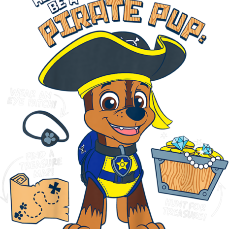 Kids Paw Patrol How To Be A Pirate Pup T-shirt